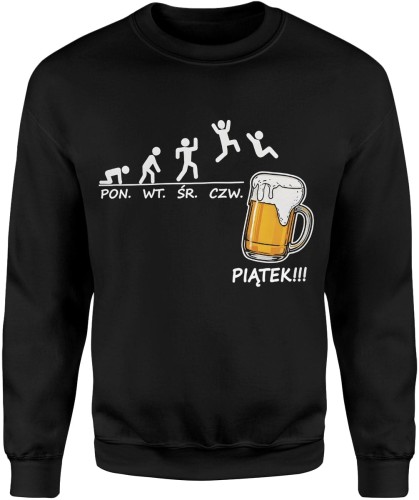 Piwo weekend piątek Męska bluza 