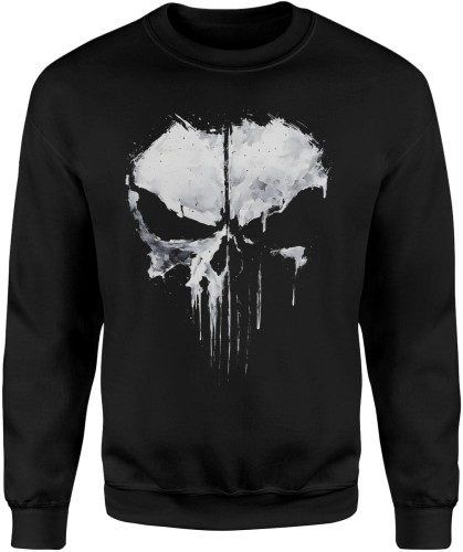Punisher czaszka grunge Męska bluza  