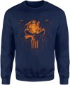 Punisher czaszka punk Męska bluza 