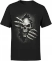 Skeleton Horror Mroczna Skull Męska koszulka 