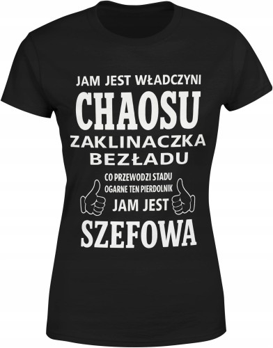 Szefowa Prezent Dla Szefowej Koleżanki Z Pracy Jam Jest Damska koszulka  