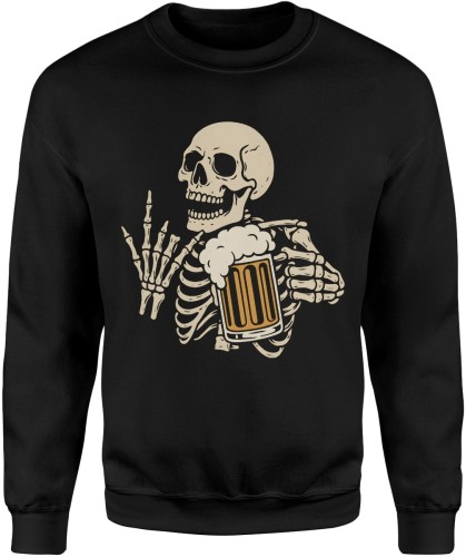 Szkielet z piwkiem Męska bluza 