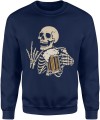 Szkielet z piwkiem Męska bluza 