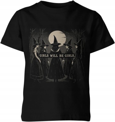 Girls will be girls wiedzmy czarownice Dziecięca koszulka