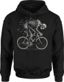 Mtb Szkielet Na Rowerze Craft Kolarska Męska bluza z kapturem 