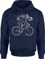 Mtb Szkielet Na Rowerze Craft Kolarska Męska bluza z kapturem 
