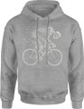 Mtb Szkielet Na Rowerze Craft Kolarska Męska bluza z kapturem   