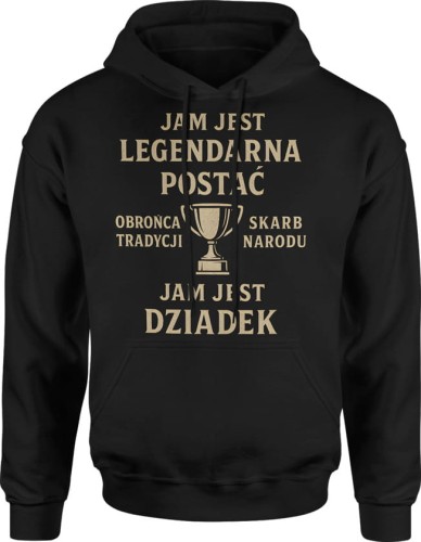 Jam jest dziadek Męska bluza z kapturem 