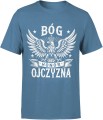 Bóg Honor Ojczyzna Orzeł Biały Męska koszulka 