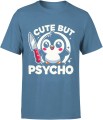 Cute but psycho Kawaii Pingwin Męska koszulka 