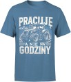 Pracuje na hektary a nie na godziny traktor Męska koszulka 