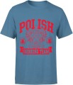 MĘSKA KOSZULKA POLISH DRINKING TEAM niebieska 