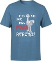 Co mi się na ptaka patrzysz Męska koszulka 