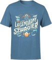 dla Szwagra legendarny szwagier Męska koszulka niebieska 