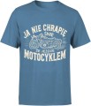 hrapie ja śnie że jeżdzę motocyklem Męska koszulka 