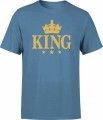 King korona koszulka niebieska 