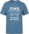 MĘSKA KOSZULKA PIWO niebieska 