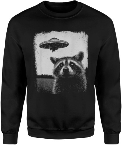 Ufo Z Szopem Alien Szop Pracz Kosmitą Męska bluza 