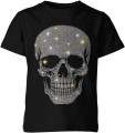 Srebrna Czaszka Dziecięca koszulka 