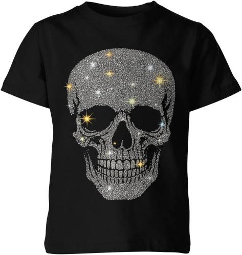 Srebrna Czaszka Dziecięca koszulka 