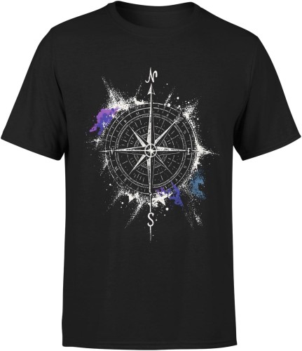 Kompas Róża Wiatrów Męska koszulka 