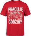 Pracuje na hektary a nie na godziny traktor Męska koszulka 