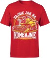 Fajnie jak na kombajnie dla kombajnisty Męska koszulka 