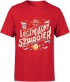 dla Szwagra legendarny szwagier Męska koszulka czerwona 