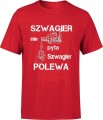 MĘSKA KOSZULKA SZWAGIER czerwona 