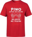 MĘSKA KOSZULKA PIWO czerwone 