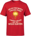 Jam jest elektryk Męska koszulka 