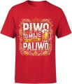 Piwo to moje paliwo ulubione Męska koszulka 