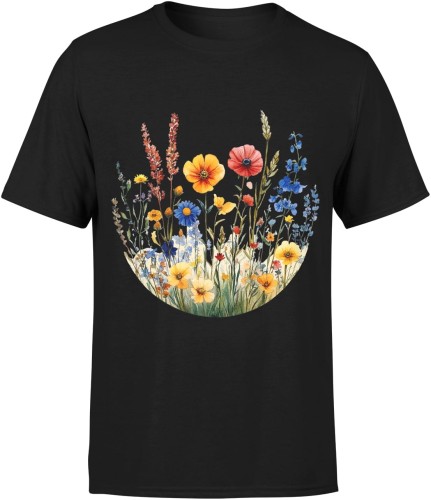 Akwarela Natura Boho Męska koszulka  
