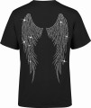 Skrzydła na plecach z tyłu Męska koszulka 