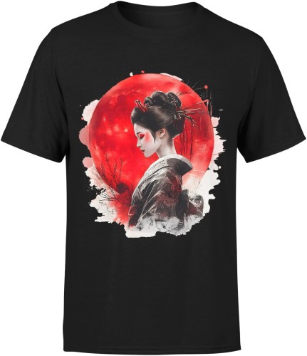 Gejsza Japońska Męska koszulka 