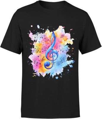 Klucz Wiolinowy Nuty Artystyczna Męska koszulka