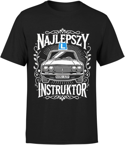 Najlepszy Instruktor Nauka Jazdy Prezent dla Instruktora Męska koszulka 
