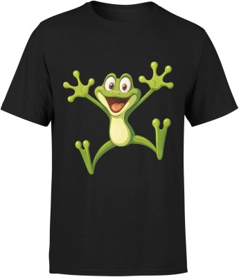 Żabka Radosna Żaba Kreskówkowa Uśmiech Męska koszulka