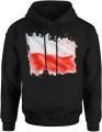 Flaga Polski Męska bluza z kapturem 