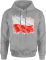 Flaga Polski Męska bluza z kapturem 