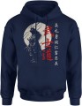 Samuraj Bushido Japońska Wojownik Katana Męska bluza z kapturem 