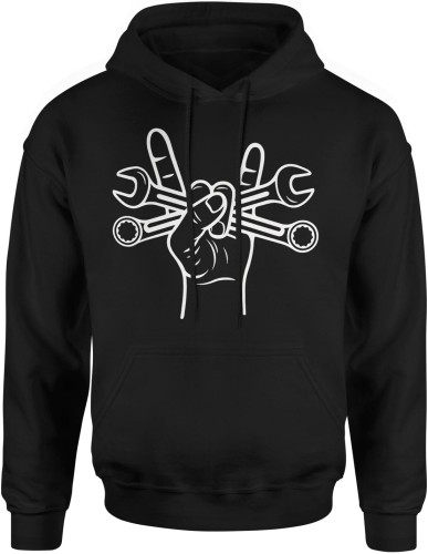 Rockowe Klucze Męska bluza z kapturem 