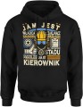 Jam jest kierownik Męska bluza z kapturem 