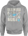 Idę do mojego biura ogród Męska bluza z kapturem 