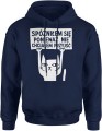 Spóźniłem się ponieważ nie chciałem przyjść Męska bluza z kapturem 