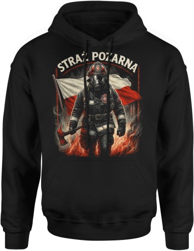 Strażak Męska bluza z kapturem  