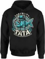 Zarybisty Tata Męska bluza z kapturem 