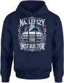 Najlepszy Instruktor Nauka Jazdy Prezent dla Instruktora Męska bluza z kapturem 