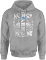 Najlepszy Instruktor Nauka Jazdy Prezent dla Instruktora Męska bluza z kapturem 
