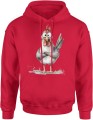 Zabawna Kura Męska bluza z kapturem 